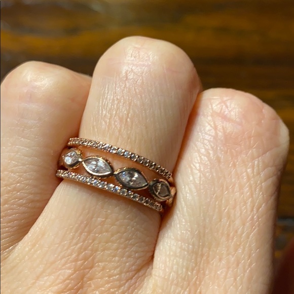 unknown Jewelry - Rose gold stackable rings (3)